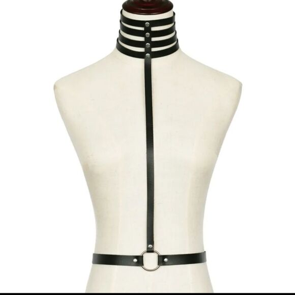 NWOT Harness Body Chain in white - Picture 2 of 2